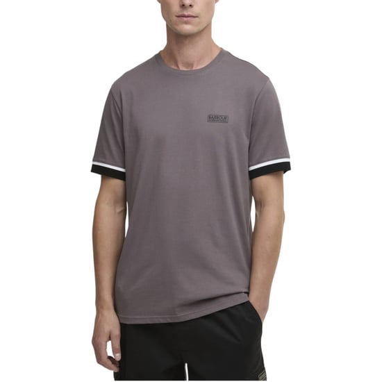 Barbour Mens B.Intl Deep Cuff Evan Tipped T-Shirt Soft Cotton T-Shirts - Image 2