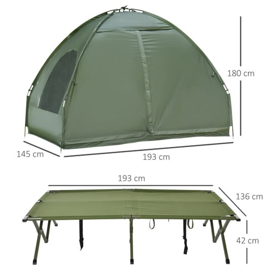 4goodz Kampeertentenset voor 2 personen met veldbed en luchtbed - Image 5