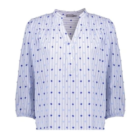 Geisha blouse stripes + dots 63057-14 625 blue - Image 3