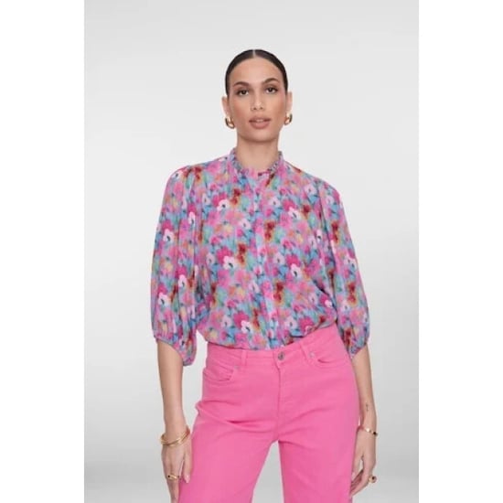 Geisha 63203-20 625 blouse bright blue/pink - Image 4