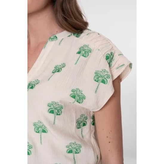 Geisha 63291-20 010 top off-white/green - Image 4