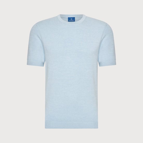 Blue Industry Luxe knitted t-shirt | - Image 1