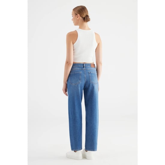 Cup of Joe Cropped balloon jeans blue denim - Image 2