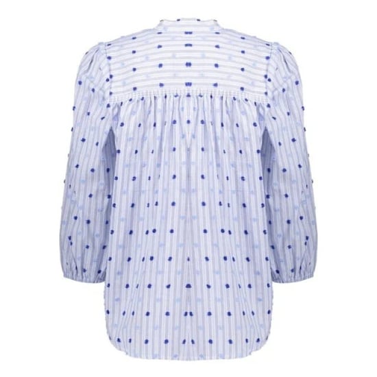 Geisha blouse stripes + dots 63057-14 625 blue - Image 5