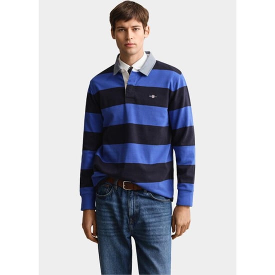 Gant Polo lange mouwen heren gestreepte heavy rugger met c 2004083/417 - Image 1