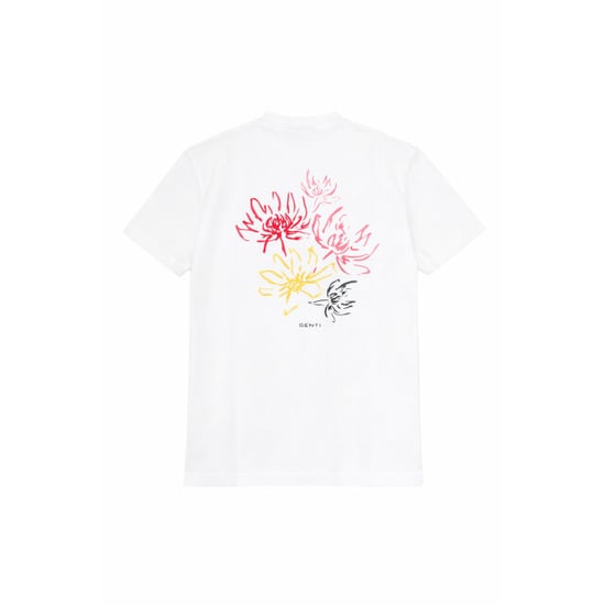 Genti Tee back print flower - Image 1