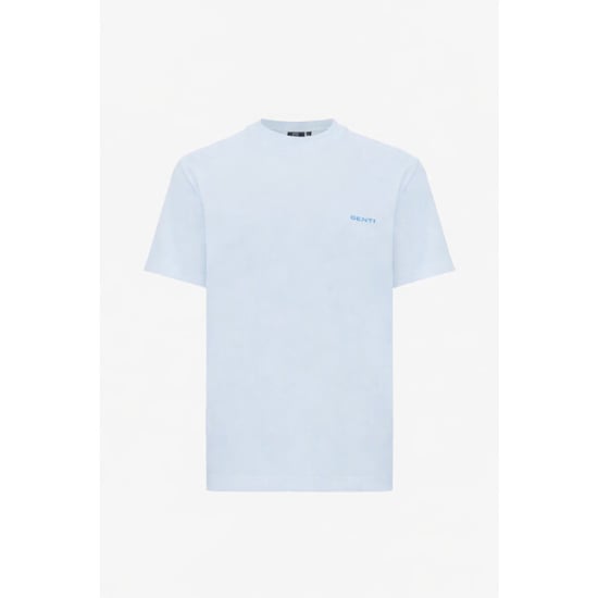 Genti Tee back print pepper light grey - Image 2