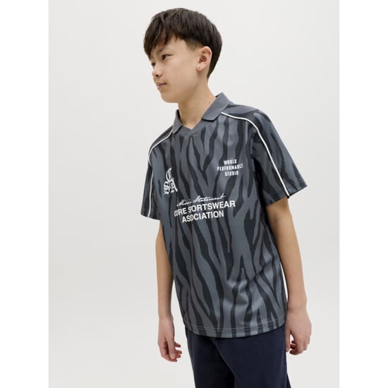 Jack & Jones Jcodust piping football open collar jnr dessin - Image 2
