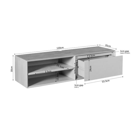 Starfurn tv meubel ambiance - 35x120x30 cm - Image 2