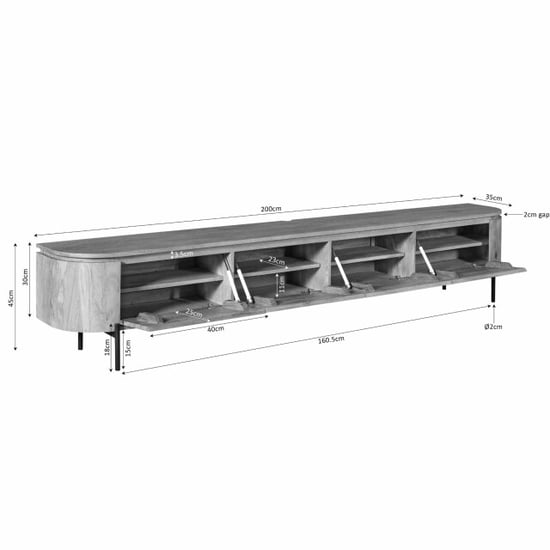 Starfurn tv meubel excellent - 35x200x30 cm - Image 2