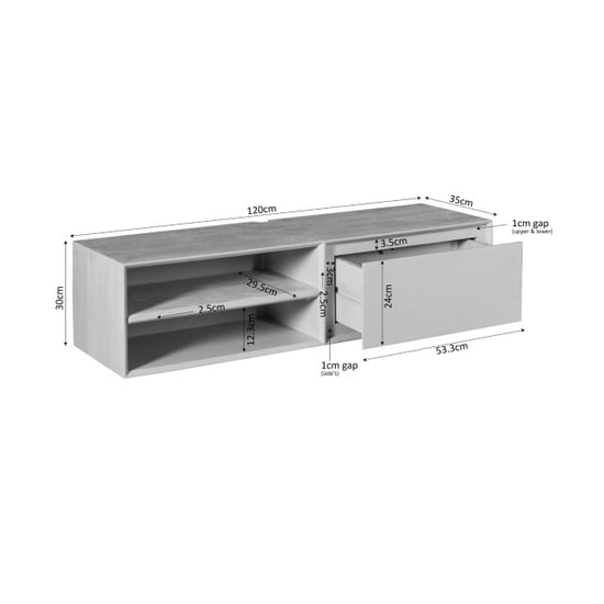 Starfurn tv meubel ambiance - 35x120x30 cm - Image 3
