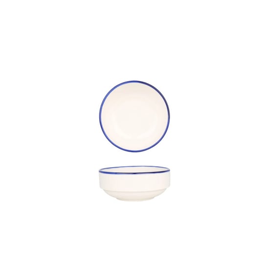 Rinart Serveerschaal blue edge porselein 12 cm (340cc) set van 2 - Image 1