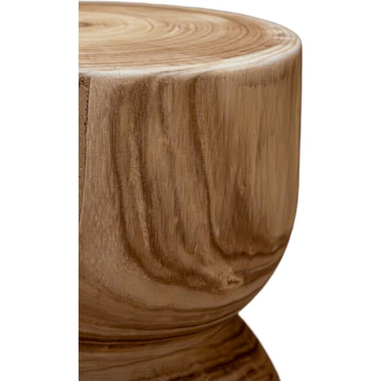 Indore Home woodville bijzettafel stool massief hout boomstam - - Image 3