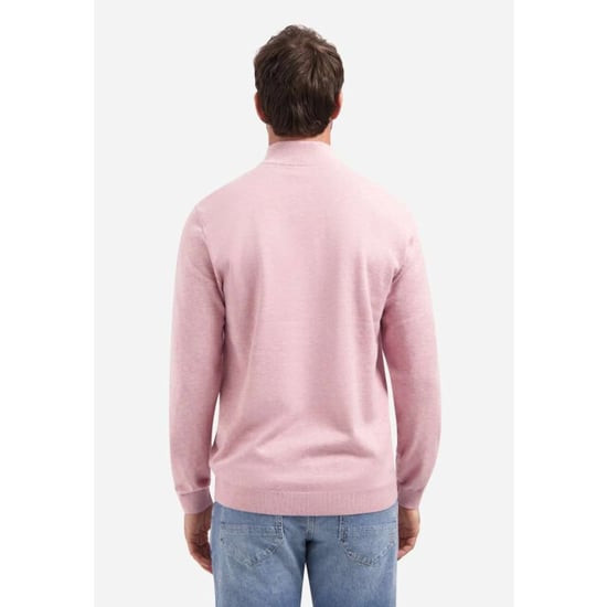 No Excess Pullover stand up collar half zip m light mauve - Image 4
