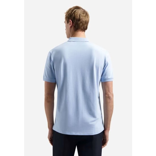 No Excess Polo short sleeve basic blue - Image 4