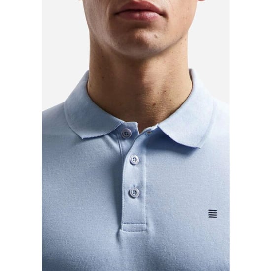 No Excess Polo short sleeve basic blue - Image 5