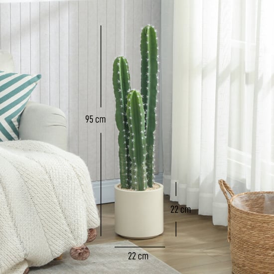4goodz Kunstplant cactus groot 95 cm met pot realistisch groen - Image 5