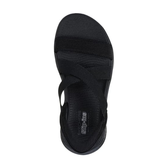 Skechers 141489-bbk go walk flex sandal glimmer up black 3256 - Image 3