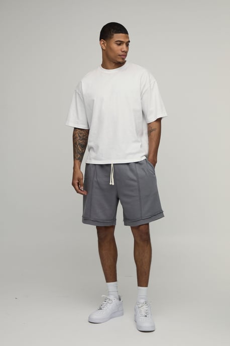 Baggy Drop Crotch Exposed Seam Loopback Short - Image 4