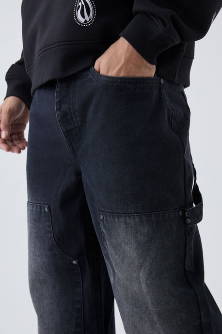 Relaxed Fit Carpenter Washed Jeans - Image 3