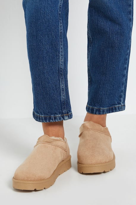 Pamela Cozy Faux Suede Fur Trim Boots - Image 1