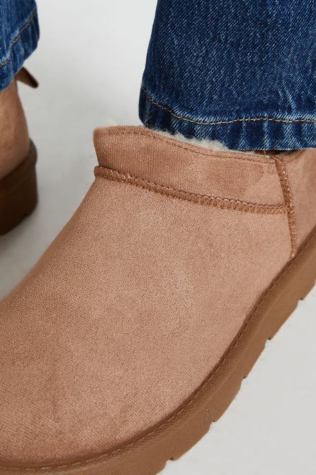Pamela Cozy Faux Suede Fur Trim Boots - Image 4