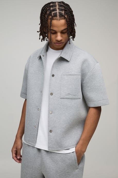 Oversized Boxy Scuba Shirt - Image 1