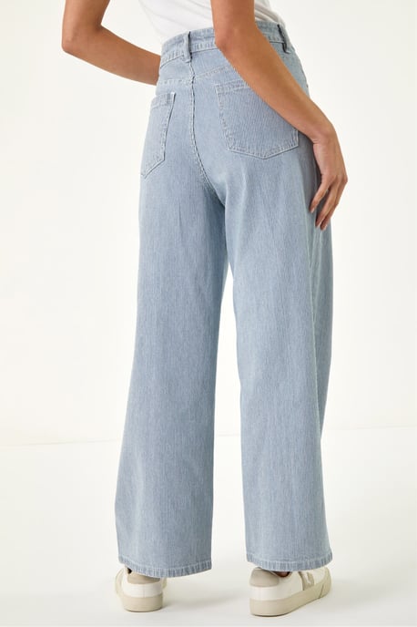 Petite Stripe Cropped Jeans - Image 3
