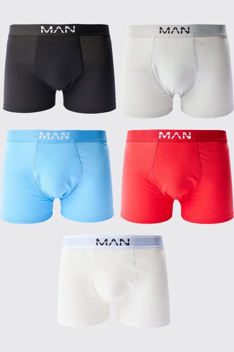 5 Pack Man Mixed Colour Trunks - Image 1