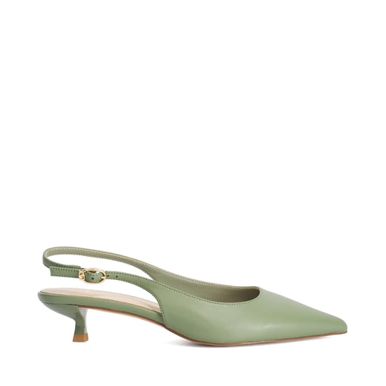 Dune Ladies Catalinas - Leather Kitten Heel Sling-Backs - Image 2