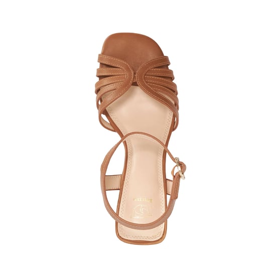 Dune Ladies Jaelle - Gold Block Heel Sandals - Image 3