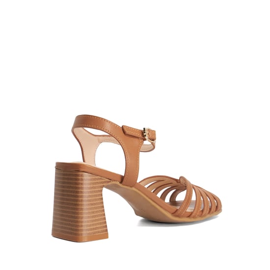 Dune Ladies Jaelle - Gold Block Heel Sandals - Image 4