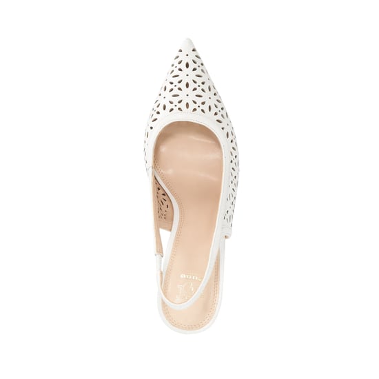 Dune Ladies Corfu - Laser Cut Leather Sling-Back Heels - Image 3