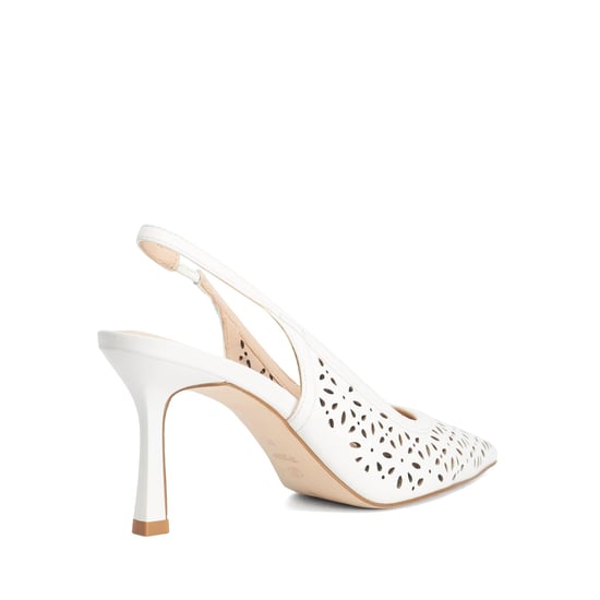 Dune Ladies Corfu - Laser Cut Leather Sling-Back Heels - Image 4
