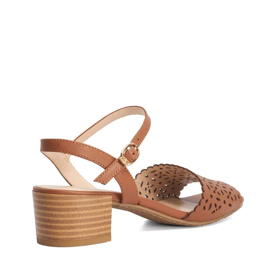 Dune Ladies Josephina - Leather Block Heeled Sandals - Image 4