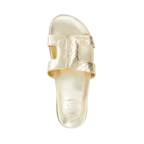 Dune Ladies Larow - Gold Slip-On Sandals - Image 3
