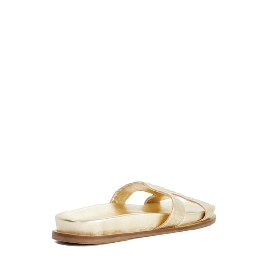 Dune Ladies Larow - Gold Slip-On Sandals - Image 4