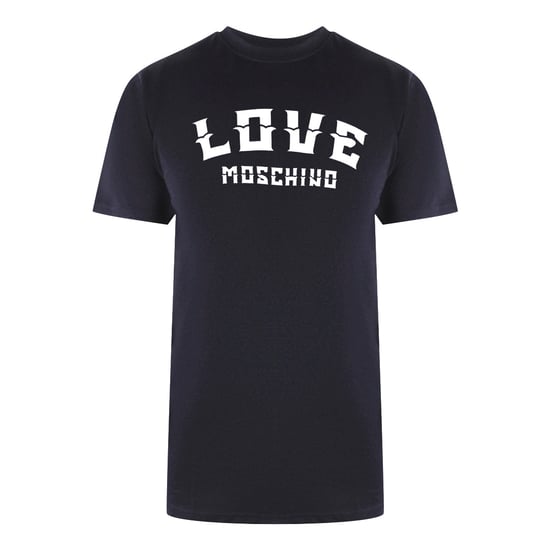 Love Moschino Bold Logo Navy Blue T-shirt - Image 1