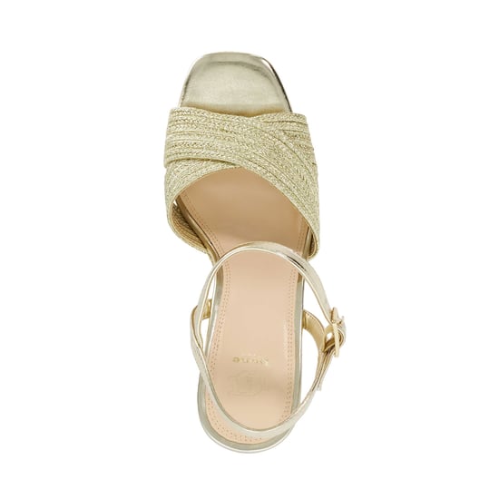 Dune Ladies Kava - Raffia Wedge Sandals - Image 3