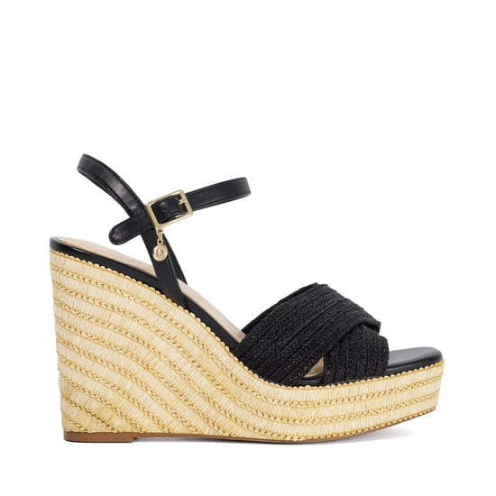 Dune Ladies Kava - Raffia Wedge Sandals - Image 2