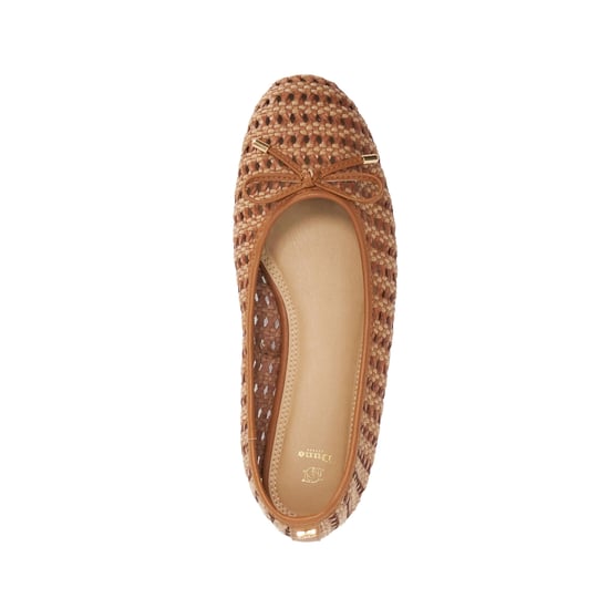 Dune Ladies Hypnos - Woven Raffia Ballet Flats - Image 3