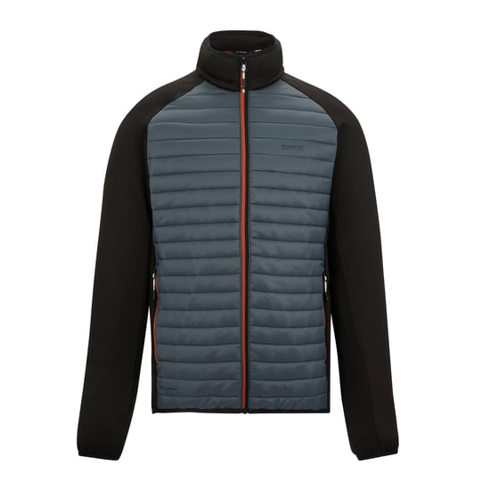 Regatta Mens Clumber Hybrid Jacket (Storm Grey/Black) - Image 1