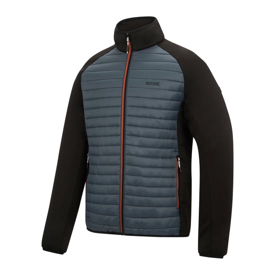 Regatta Clumber Hybrid Jacket för herrar (Stormgrå/Svart) - Image 3