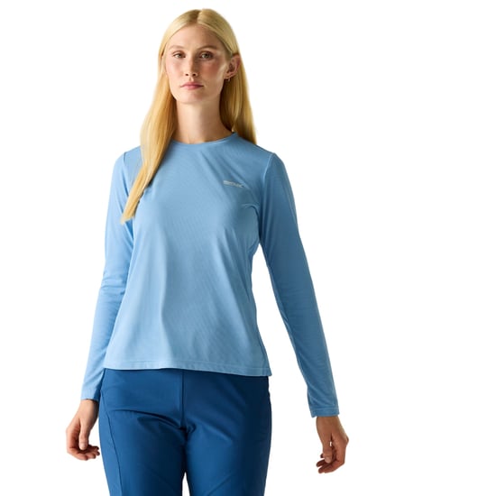 Regatta Dames/Dames Mindo Insectenwerend T-shirt met lange mouwen (Denim Blauw) - Image 4