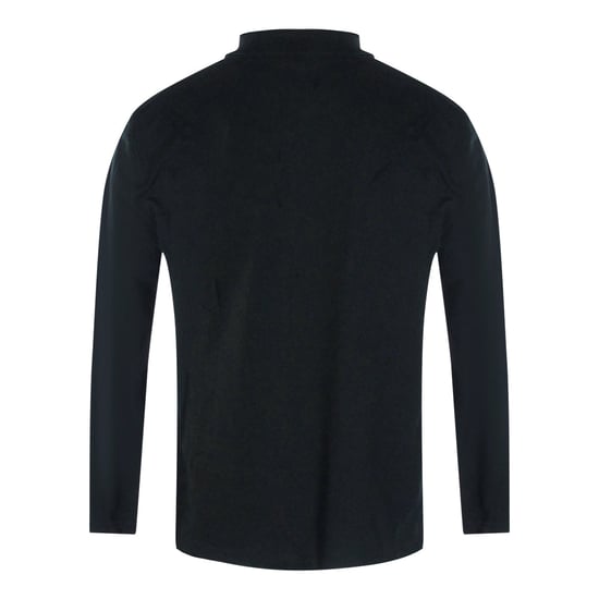 Love Moschino Small Heart Logo Long Sleeve Black Polo Shirt - Image 2