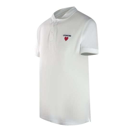 Love Moschino Poloshirt Met Hartlogo, Wit - Image 2