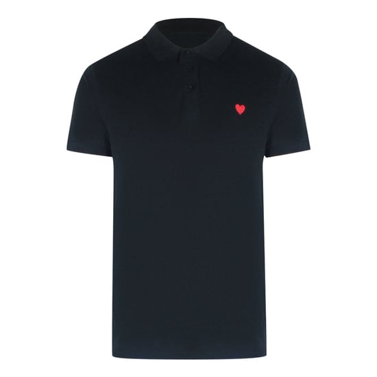 Love Moschino Small Heart Black Polo Shirt - Image 1