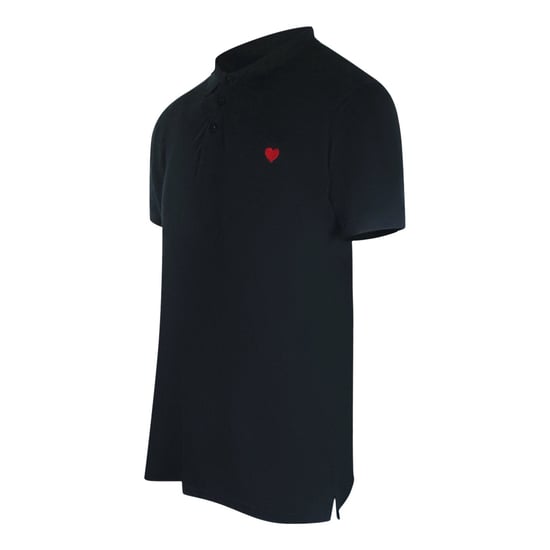 Love Moschino Small Heart Black Polo Shirt - Image 2