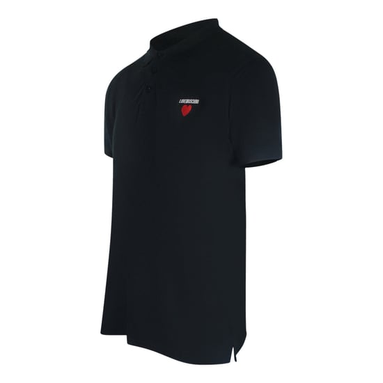 Love Moschino Heart Logo Black Polo Shirt - Image 2