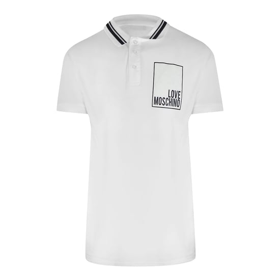 Love Moschino Box Logo Witte Poloshirt - Image 1